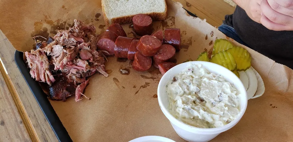 Potato Salad and 2 Meat Combo